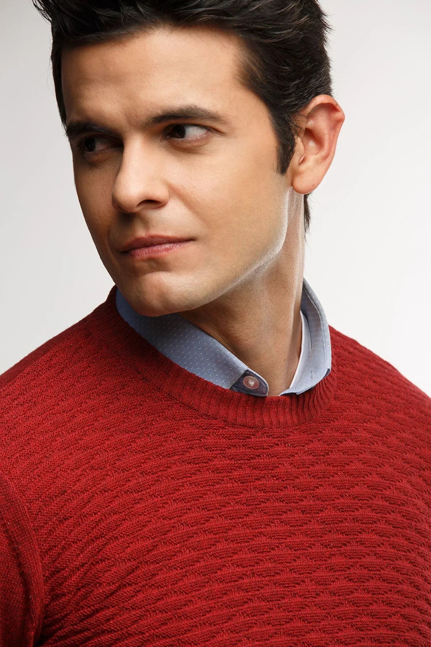 Suéter Nilo en algodón regenerado texturizado – Hombre